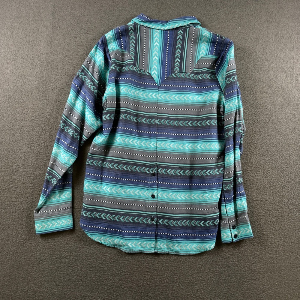 Ariat Button Down Women M Multi Southwestern Western Cowgirl Barrel Racer Top - Picture 3 of 8